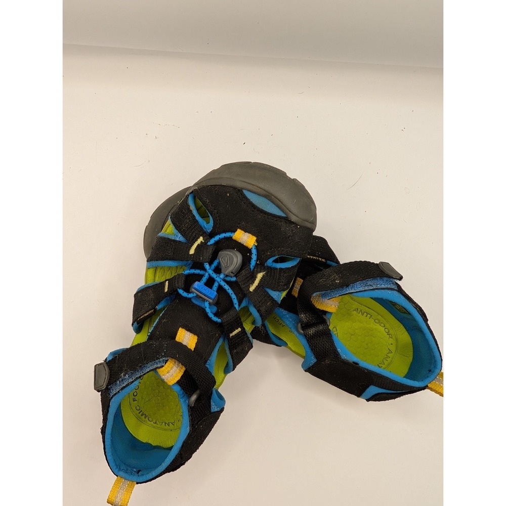 KEEN Seacamp II CNX Waterproof Sport Sandals Little Kids Size 1 Blue Green